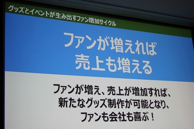 サイバーコネクトツーは主に受託開発を行うデベロッパーでありながら、独自のグッズ展開を行うなど、自社ファンの開拓に積極的に取り組んでいます。そんな同社の取り組みについて、業務部 戦略企画課 宣伝広報室 チーフの山之内幸二氏が「ファンも会社も大喜び! ゲーム