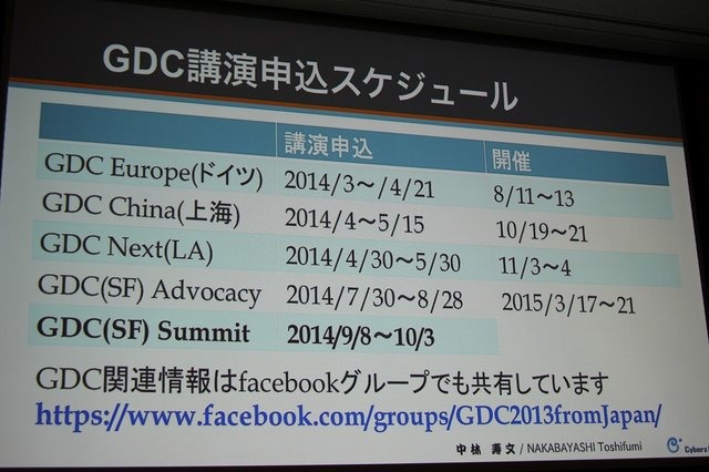 CEDECを大幅に上回る約3万人のゲーム開発者が集う、世界最大のカンファレンス、Game Developers Conference(GDC)。日本からも多数の参加者がありながら、日本人による講演は非常に限られ、一般公募による採択はゼロに近いのが現状です。しかし、今年3月のGDC 2014で日本