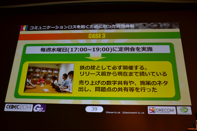 CEDEC 2014の2日目となる9月3日、株式会社サイバーコネクトツーと株式会社ドリコムが共同開発・運営するスマートフォンアプリ『フルボッコヒーローズ』についてのセッション、「事前登録者数45万人を獲得した施策『フライングゲットガチャ』 良策を連発する為の異業種協