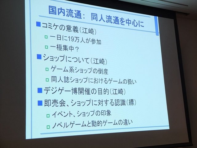 9月2日、CEDEC2014にて「自主制作ゲームの国内・海外展開とメディアミックスの現状と課題」と題された講演が行われました。先日のSCEJAのカンファレンスでもPS4から同人ゲームのリリースが発表され、国内でもインディーゲームや同人ゲームは盛り上がりつつあります。本