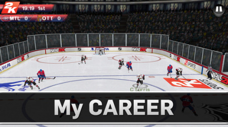 2K Games  が、北米プロアイスホッケーリーグのNHLより許諾を受けたアイスホッケーシミュレーションゲーム『NHL 2K』のスマートフォン版をリリースした。ダウンロード価格は7.99ドル(  iOS  /  Android  )。