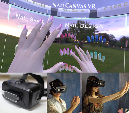 VoxcellDesignは、VRヘッドマウントディスプレイ「Oculus Rift」に対応したバーチャルネイルアートシステム「NailCanvas VR」を公開しました。