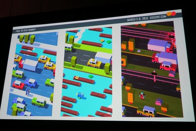 昨年11月20日にiOSのApp Storeでリリースされ、瞬く間に全世界に人気が広まったアクションゲーム『クロッシーロード』。GDC 2015、2日目の午後16時30分から本作の開発者であるAndy Sum氏とMatt Hall氏が登壇し、ヒットの裏側を語りました。