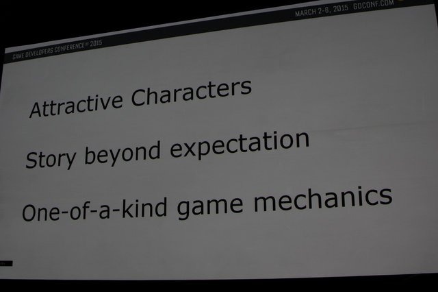 スパイク・チュンソフトで『ダンガンロンパ』シリーズを手掛ける小高和剛氏は「My Ordinary Process for Crafting Extra-Ordinary Stories」(普通じゃない物語を作る、普通のプロセス)と題した講演を行いました。ここ数年、日本人によるセッションは激減していて、貴重