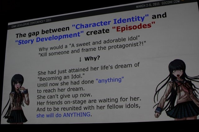 スパイク・チュンソフトで『ダンガンロンパ』シリーズを手掛ける小高和剛氏は「My Ordinary Process for Crafting Extra-Ordinary Stories」(普通じゃない物語を作る、普通のプロセス)と題した講演を行いました。ここ数年、日本人によるセッションは激減していて、貴重