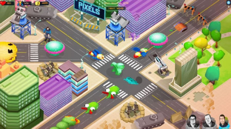 株式会社バンダイナムコエンターテインメント  のアメリカ支社が、ソニー・ピクチャーズと提携し映画「Pixels」を題材としたスマートフォン向けゲームを提供すると発表した。