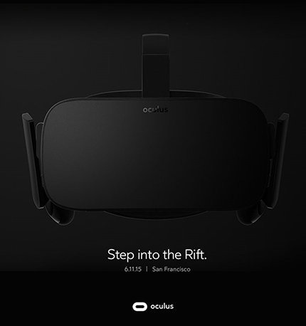 VRヘッドセット「Oculus Rift」を開発中のOculus VRは、日本時間12日午前2時より米国サンフランシスコでスペシャルイベントを実施すると発表しました。「Step into the Rift.」と書かれたイメージも公開され、バーチャルリアリティ、ゲーム、そしてOculus Riftの未来に