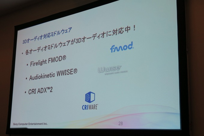 【GTMF 2015】ゲームエンジンやミドルウェアの「Project Morpheus」対応が出揃う