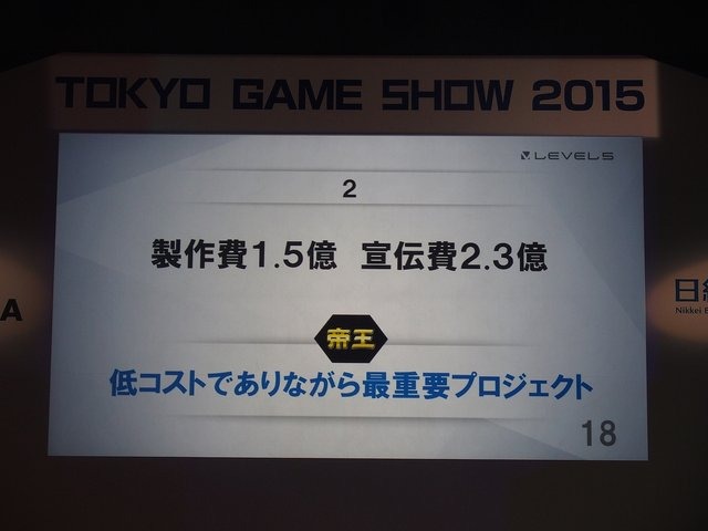 【TGS2015】レベルファイブ日野氏があかした成功の秘訣、それは経営者とクリエイターが「なかよくすること」