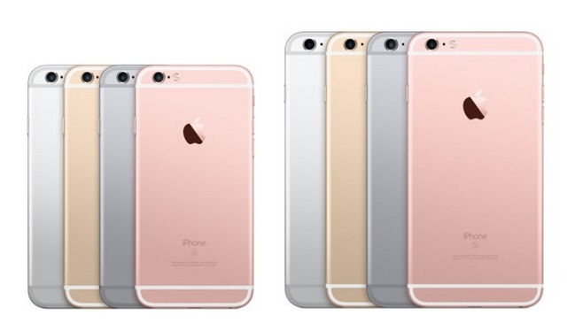 左：iPhone 6s、右：iPhone 6s Plus