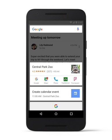 Android 6.0に搭載されたGoogle Nowの新機能「Now on tap」