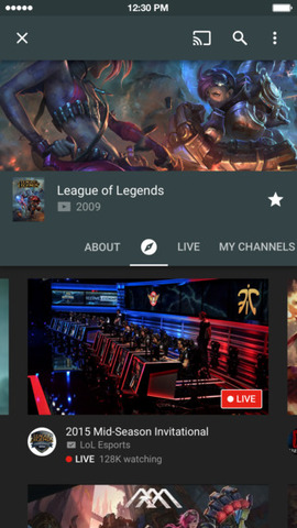 YouTube Gaming、スマホから直接ゲーム実況できるネイティブアプリ版をリリース