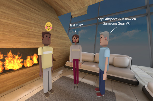 多人数が同時ログイン可能なソーシャルVRプラットフォーム「AltspaceVR」、Gear VR版をリリース