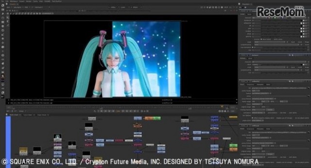 「HATSUNE MIKU×TETSUYA NOMURA」より　(c) SQUARE ENIX CO., LTD.／Crypton Future Media, INC. DESIGNED BY TETSUYA NOMURA