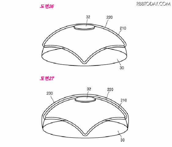 サムスンのレンズ（韓国特許技術情報センターのサイトに公開されている資料より）