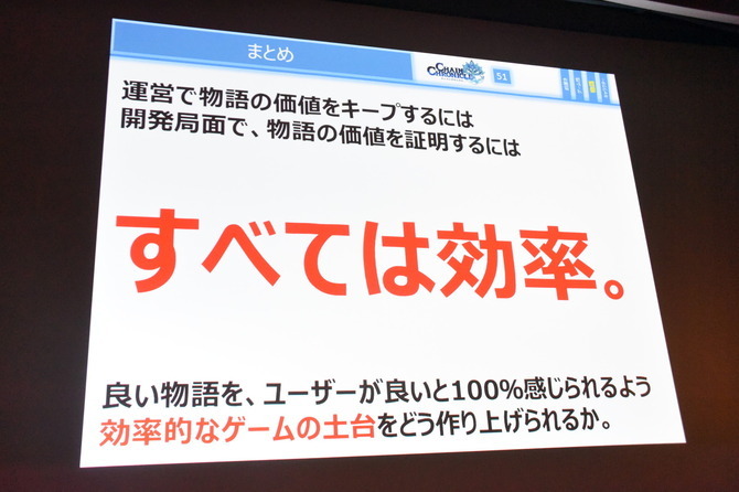 【CEDEC 2016】『チェンクロ』開発者が語る「摩耗しない」モバイルゲーム運営...ストーリー性の価値を説く