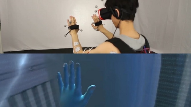 VR内で触感を再現する新デバイス研究が公開―電気筋肉刺激で触れる感覚を再現