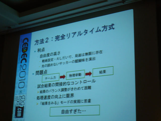 『サカつくDS ワールドチャレンジ2010』のAIはどのように動いているのでしょうか。