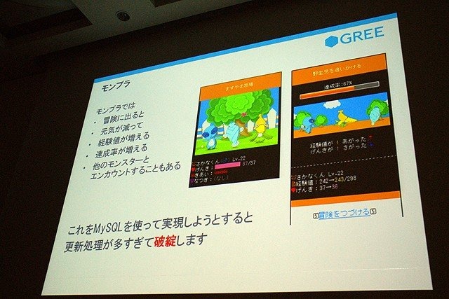 急成長を遂げているソーシャルゲーム企業の1つ、グリー株式会社のセッションです。