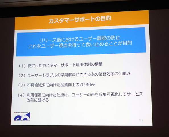 【CEDEC2017】継続率を高めるKPI管理の仕組みースマホゲームのカスタマーサポート運用ノウハウ