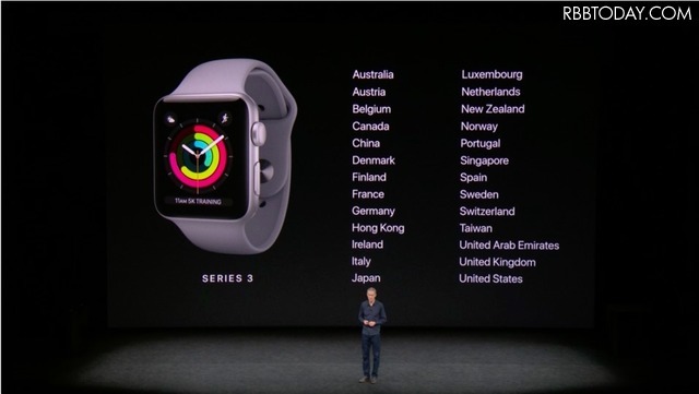 Apple、LTE通信も可能な「Apple Watch Series 3」を発表！