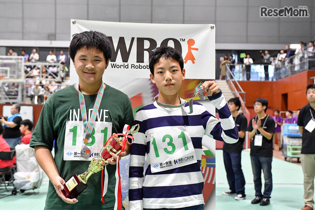 パイレーツ＜レギュラーカテゴリーミドル競技中学生部門準優勝＞　画像提供：WRO Japan実行委員会