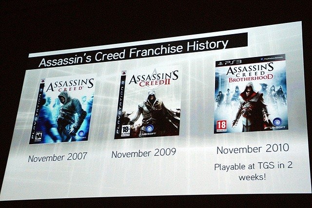 Ubisoft パトリック・プルーレ氏（Patrick Plourde）によるセッションでは「アサシン クリードのゲームデザイン哲学」と称してグローバルスタジオにおけるプロジェクト進行が語られました。プルーレ氏は現在、最新作であるPS3/Xbox 360『アサシン クリード ブラザーフッ