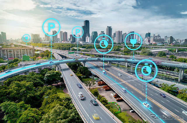 VWとグーグルの量子コンピューターを使った渋滞解消研究のイメージ