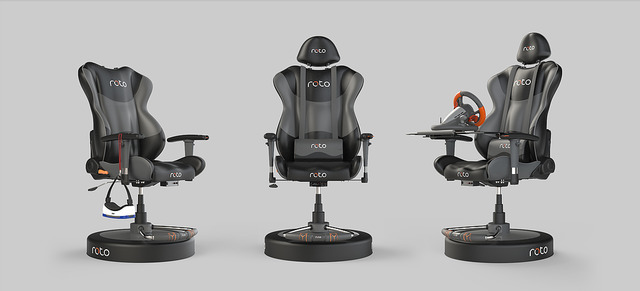 VRゲームと連動する電動回転椅子「Roto VR Chair」が開発者向けに出荷開始！