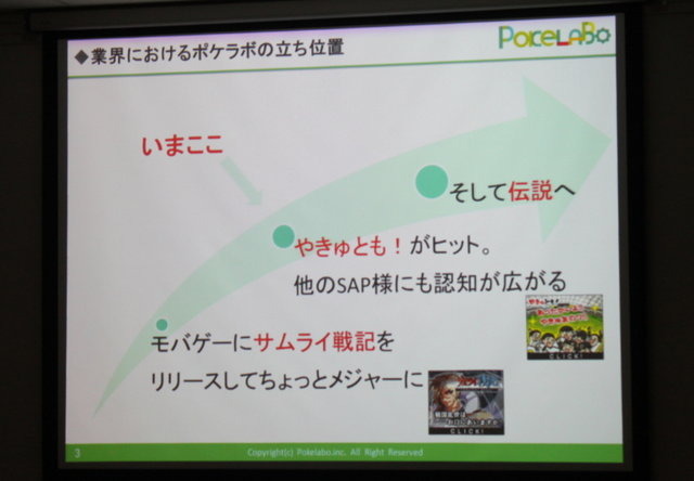 最後に登壇したのはポケラボの佐々木俊介代表。佐々木氏はNTTコムウェアに勤務した後、ポケラボに入社。共同代表を務めます。