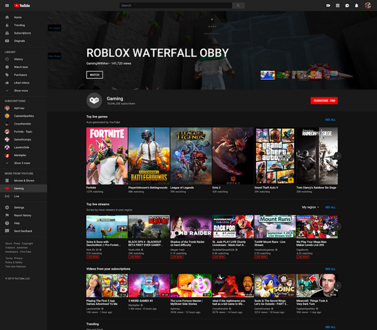 YouTube、ゲーミング機能「YouTube Gaming」を本体に統合…専用アプリは2019年3月終了へ