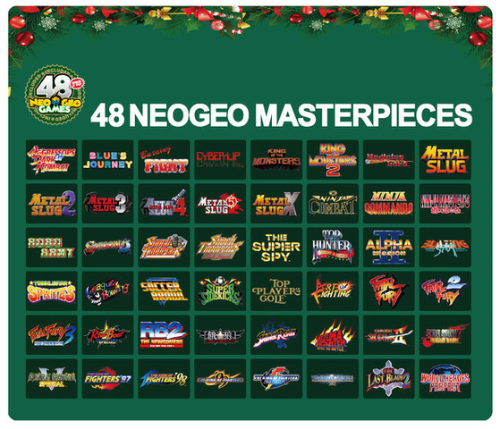 「NEOGEO mini」のクリスマス限定版が発売決定！ 従来版を上回る“48タイトル”を収録