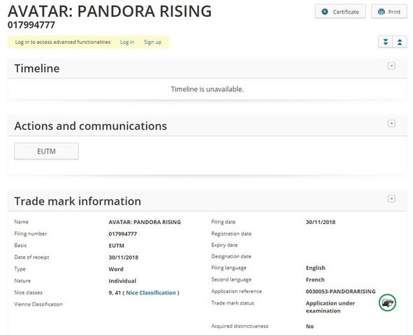 20世紀フォックスが『AVATAR: PANDORA RISING』を商標登録―映画「AVATAR」のゲーム版か