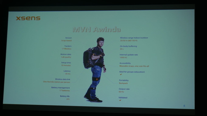 VTuberの先駆けにも活用…モーキャプツール「Xsens」とセガの活用事例「DL-EDGE」【シーグラフアジア2018】