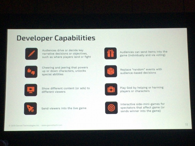 ブラウザ経由で視聴者をゲーム実況に巻き込むGenvidがGDC2019に登壇