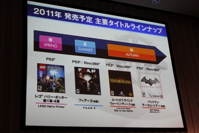ワーナー・ブラザーズが日本のゲーム市場に本格参入します。