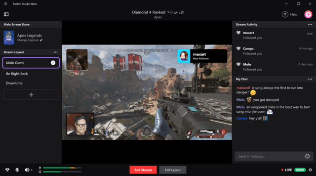 Twitchによる統合型配信ソフト Twitch Studio ベータテストの登録受付を開始 配信設定を1本に集約 Gamebusiness Jp