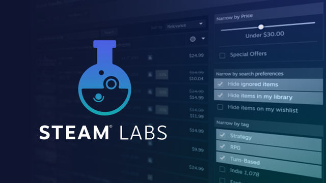 Steamストア検索機能が試験的に強化、無限スクロールや所有ゲーム無視オプションなど…「Steamラボ」も更新