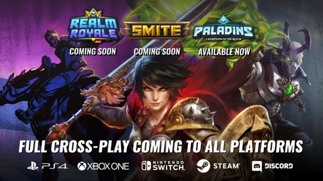 Paladins Realm Royale Smite の3作品のクロスプレイにps4が新たに対応へ Gamebusiness Jp