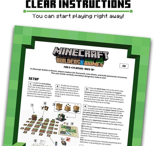 『マインクラフト』ボードゲーム『Minecraft: Builders & Biomes』発表！