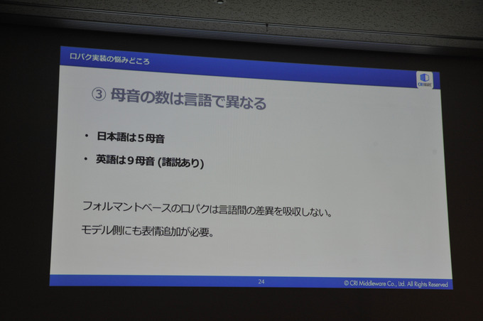 言語や性別が変わってもリアルタイムに動く！？　最新口パク技術のスゴさに迫る【CEDEC 2019】