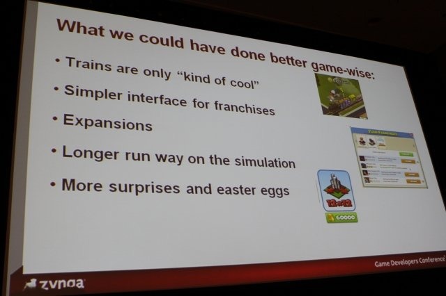 Game Developers Conference初日のSocial and Online Game Summitの一つとして13:45〜14:15で開催されたのが「Click Zen: Zynga’s Evolution from FarmVille to CityVille」です。飛ぶ鳥を落とす勢いのジンガが最新の大ヒット作『CityVille』を語るということで広い会