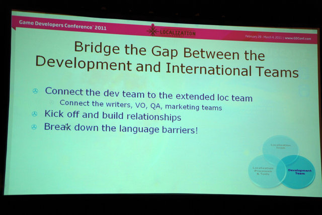 2月28日に行われた「Localization Summit」の6セッションのうち、キーノートとなったのが15時から行われたBioWareのスタッフによる「Localization and development: A love story... that leads to great business!　（ローカライズと開発：ラブストーリーが素晴らしい