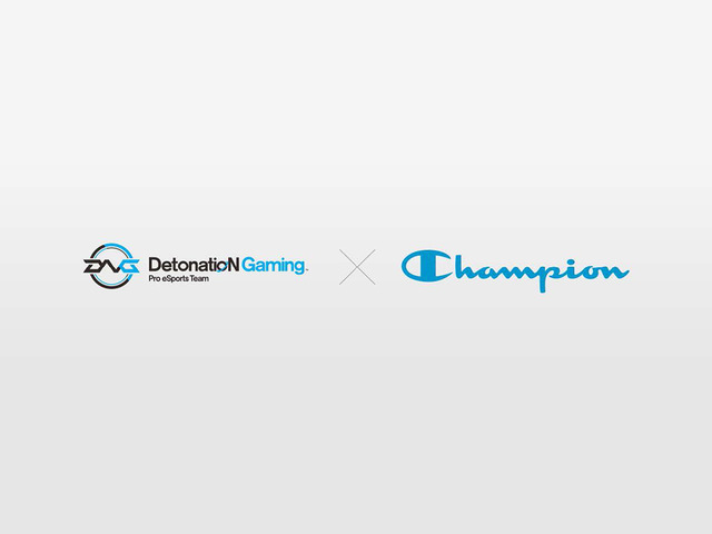 DetonatioN Gaming、アパレルブランドのチャンピオンとオフィシャルアウトフィッター契約を締結