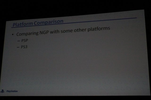 ソニーが1月下旬に発表したPSPの後継機に当たるNGP(Next Generation Portable)。ソニーは2日午後の「Next Generation Portable Entertainment System(Codename: NGP)」と題したセッションで初めて米国でお披露目しました。
