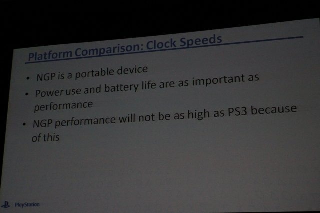 ソニーが1月下旬に発表したPSPの後継機に当たるNGP(Next Generation Portable)。ソニーは2日午後の「Next Generation Portable Entertainment System(Codename: NGP)」と題したセッションで初めて米国でお披露目しました。