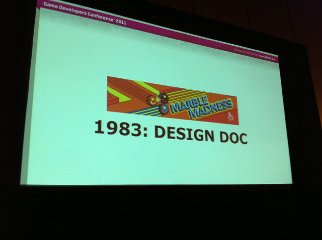 3月3日の13時半より、著名なゲームデザイナーであり、GDC 2004 のGame Developers Choice AwardsにてLifetime Achievement Award（生涯功労賞）を受賞したMark Cerny氏によるセッション「Classic Game Postmortem - MARBLE MADNESS (クラシックゲーム総括 - マーブルマ