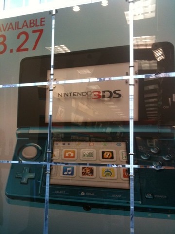米国では3月27日に発売が予定されているニンテンドー3DS。