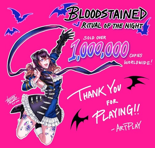 『Bloodstained: Ritual of the Night』全世界累計出荷・DL販売100万本突破―6月から年末にかけて複数の無料アップデートを配信