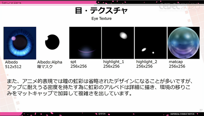 デフォルメとリアルの両立を目指した『新サクラ大戦』キャラデザインだからこそ、瞳のアップが活きる【CEDEC 2020】